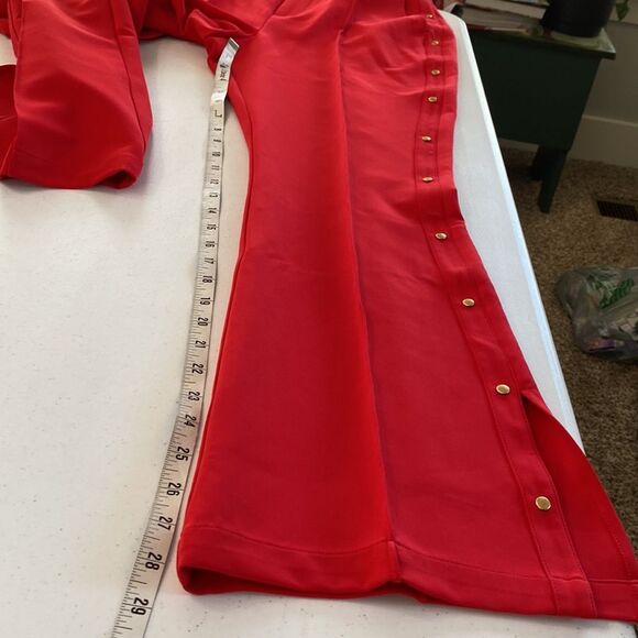 GILI True Red Side Vent Bootcut  Button Detail High Rise Pants Stretch Western - Picture 14 of 16